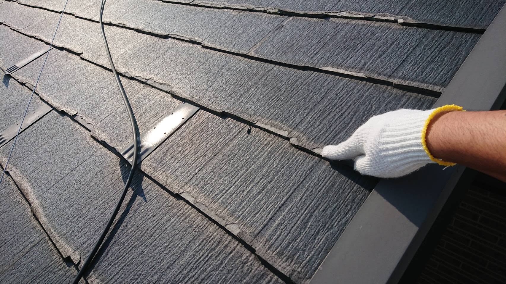 注意！　塗装出来ない屋根　ニチハパミール