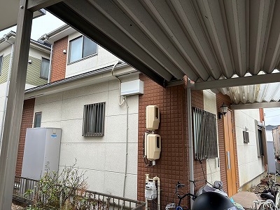 春日井市　外壁塗装　施工前全景